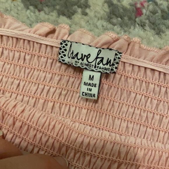 Pink smocked top - Picture 2 of 2